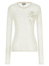 Ganni Pointelle Cotton Sweater