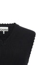Ganni Cotton Crochet Vest