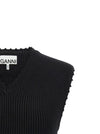 Ganni Cotton Crochet Vest