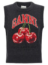 Ganni Cherry Vest