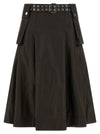 Ganni Duchesse Nylon Pleated Skirt