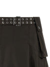 Ganni Duchesse Nylon Pleated Skirt