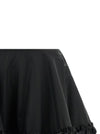 Ganni Duchesse Nylon Mini Frill Skirt