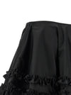Ganni Duchesse Nylon Mini Frill Skirt