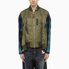 Maison MIHARA YASUHIRO Hollowed-Out khaki bomber jacket