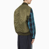 Maison MIHARA YASUHIRO Hollowed-Out khaki bomber jacket