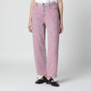 GANNI Starry washed pink jeans