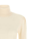 Ganni Turtleneck Sweater With Lace Trim