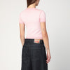 Diesel T-Ele T-shirt in powder pink stretch cotton