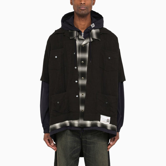 Maison MIHARA YASUHIRO Three-layer hooded shirt