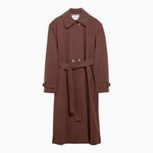  Harris Wharf London Trench-coat marron à double boutonnage avec ceinture