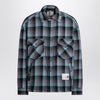 Maison MIHARA YASUHIRO Blue padded shirt with Check pattern