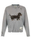 Maison Mihara Yasuhiro Dog Jacquard Knit Cardigan