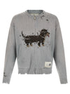 Maison Mihara Yasuhiro Dog Jacquard Knit Cardigan