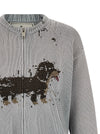 Maison Mihara Yasuhiro Dog Jacquard Knit Cardigan