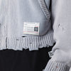 Maison MIHARA YASUHIRO Jacquard cardigan with dachshund in distressed cotton blend