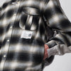 Maison MIHARA YASUHIRO Reversible shirt jacket in black/white French terry