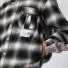 Maison MIHARA YASUHIRO Reversible shirt jacket in black/white French terry