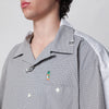 Maison MIHARA YASUHIRO Grey checked cotton layered shirt