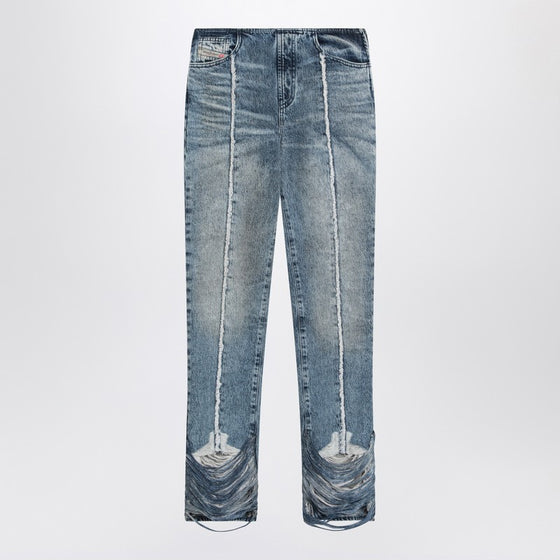 Diesel Bootcut jeans D-Ginna blue washed effect