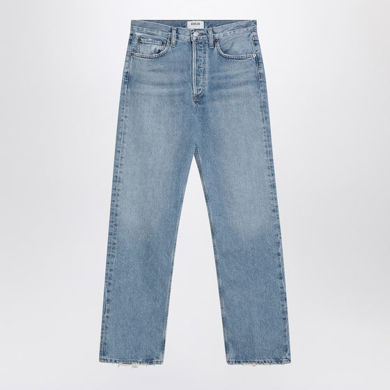 AGOLDE Light blue jeans in regenerated denim