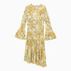 Acne Studios Multicoloured green asymmetrical dress
