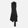 Acne Studios Black satin dress with scarf