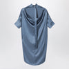 Acne Studios Satin tunic dress Dirty blue