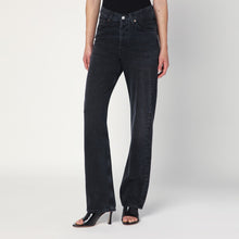  AGOLDE Black V-Waist Kelly jeans in recycled denim
