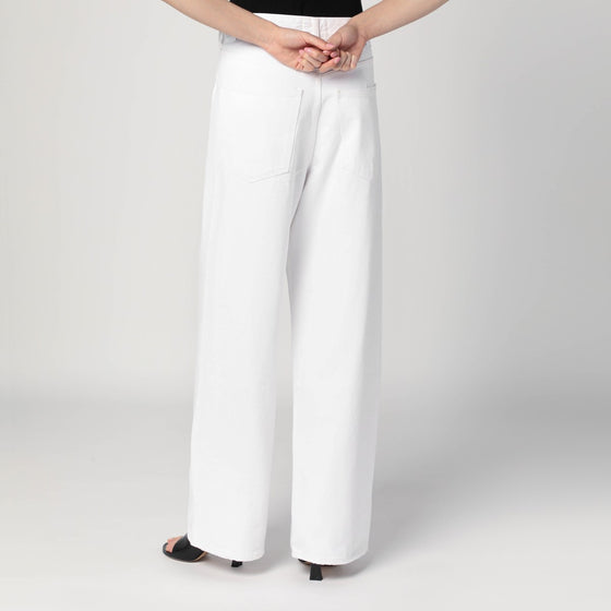 AGOLDE Wide Vana Fold white jeans
