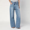AGOLDE Wide blue Vana Fold jeans with washed effect