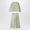 Il Gufo Sage green two-piece cotton suit