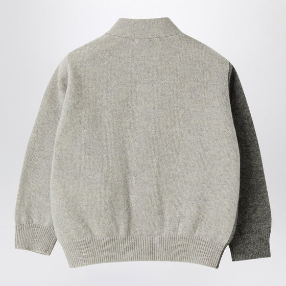Il Gufo Colour-block wool cardigan