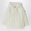 Il Gufo White microfibre double-breasted jacket
