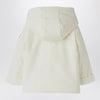 Il Gufo White microfibre double-breasted jacket