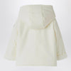 Il Gufo White microfibre double-breasted jacket