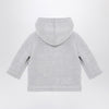 Il Gufo Grey double-breasted fleece jacket