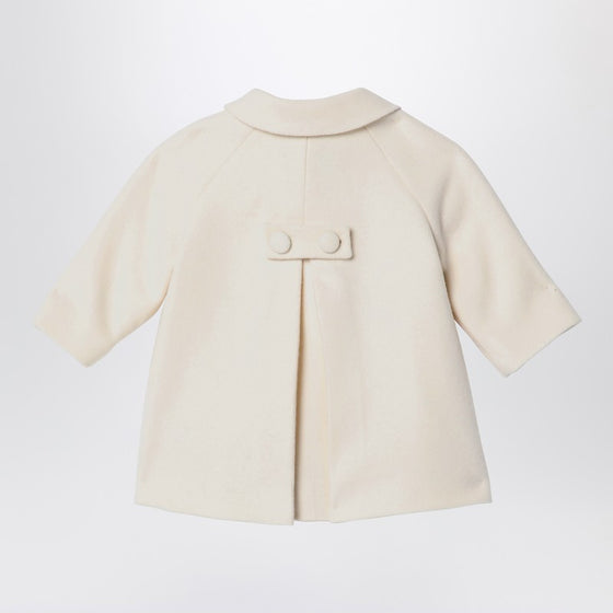 Il Gufo White wool blend coat