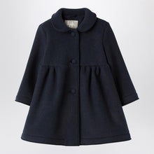  Il Gufo Blue couture fleece coat