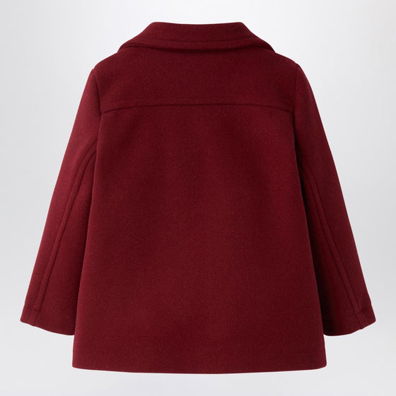 Il Gufo Burgundy double-breasted coat