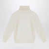 Il Gufo Ivory turtleneck sweater in wool