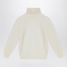  Il Gufo Ivory turtleneck sweater in wool