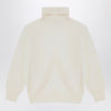 Il Gufo Ivory turtleneck sweater in wool