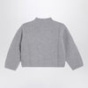 Il Gufo Grey ribbed wool jumper