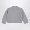 Il Gufo Grey ribbed wool jumper