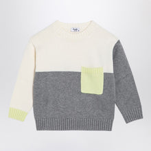 Il Gufo Colour-block jumper in organic cotton
