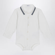  Il Gufo Milk-white cotton shirt bodysuit