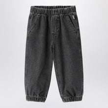  Il Gufo Black washed denim jeans