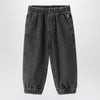 Il Gufo Black washed denim jeans