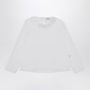 Il Gufo White jersey with ruffle collar